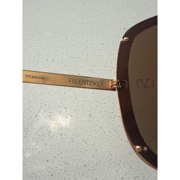 Valentino Garavani VLS-120A-146 Oversized 90mm grey Shield Sunglasses - Picture 11 of 12